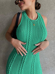 Cable Knit Bodycon Midi Dress Midi Dresses