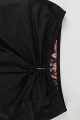 Reversible Leopard Print Crop Top Side Slit Maxi Skirt Set