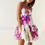 Camisole Patchwork Floral Dress PRINT / S
