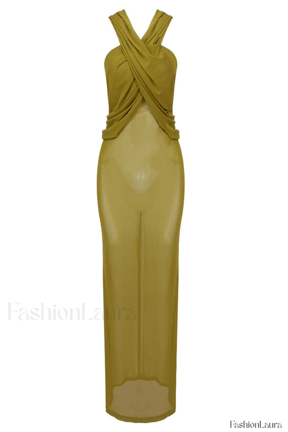 Carleigh Ruche Maxi Charming Dress With Headscarf