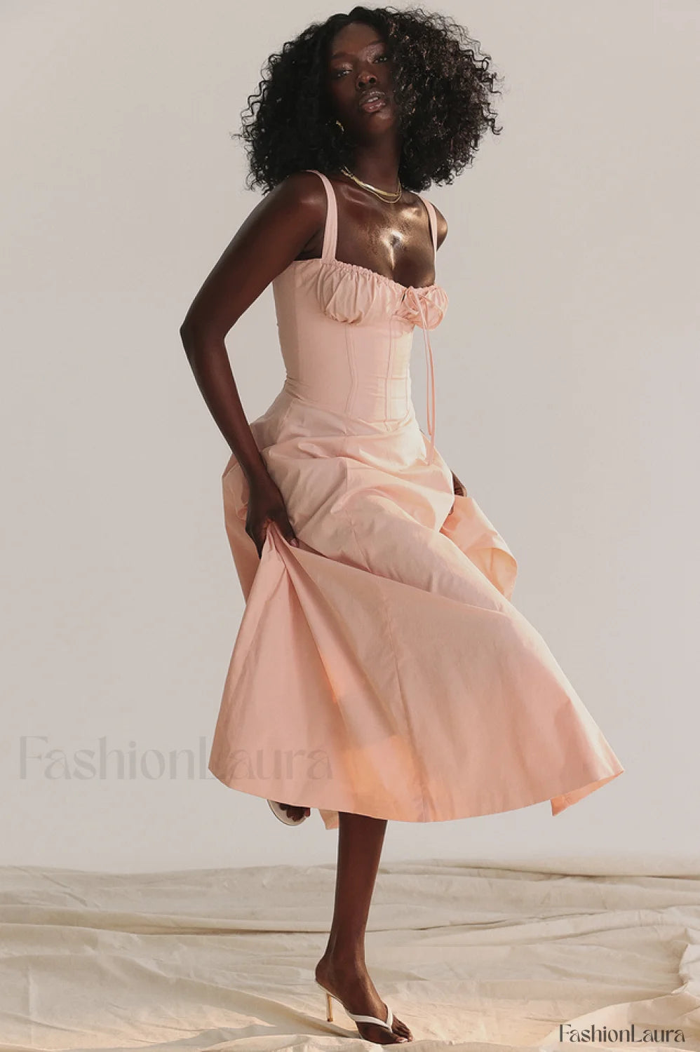 Carmen Pink Stylish Tunic Sundress