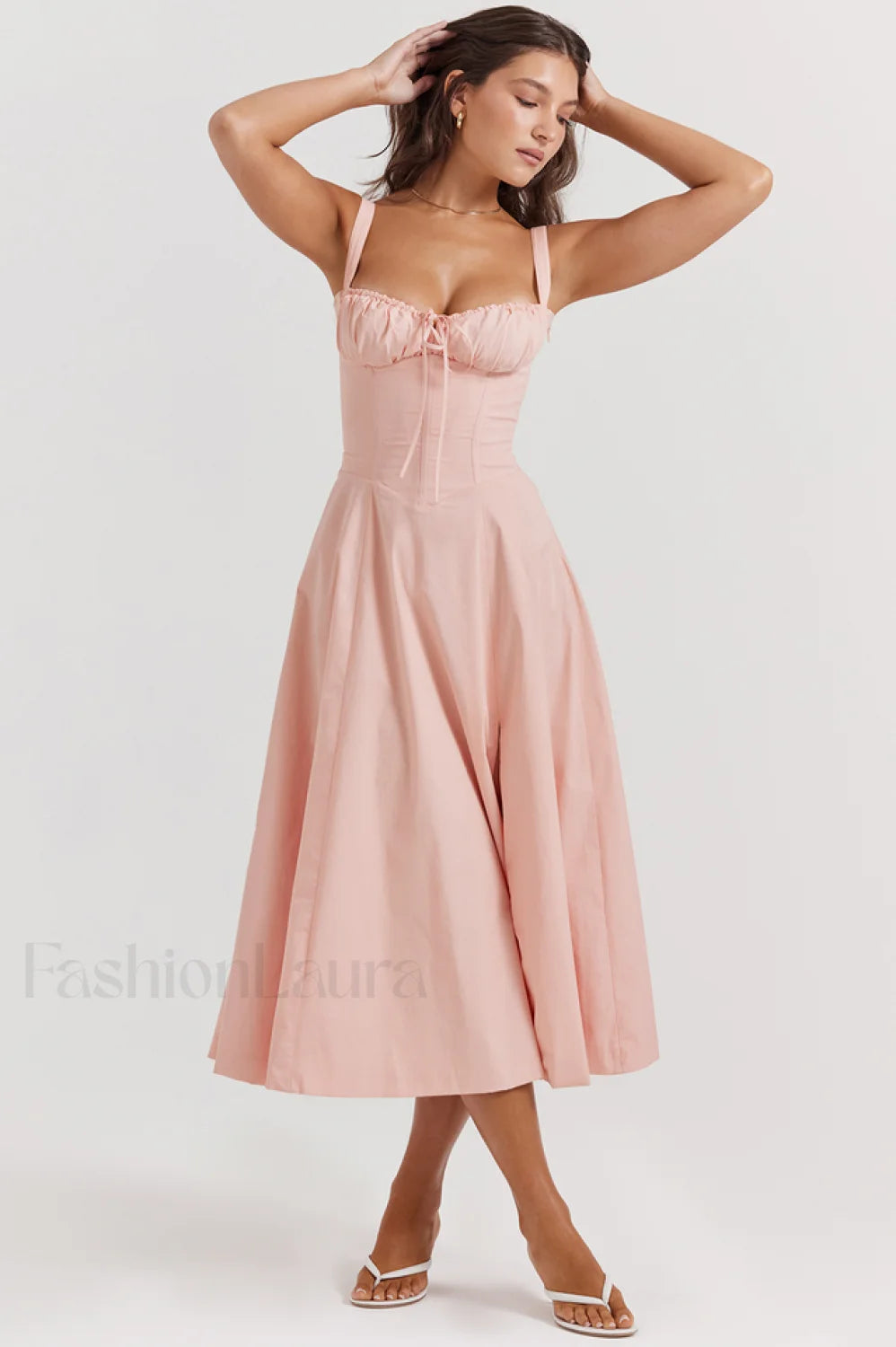 Carmen Pink Stylish Tunic Sundress