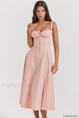 Carmen Pink Stylish Tunic Sundress