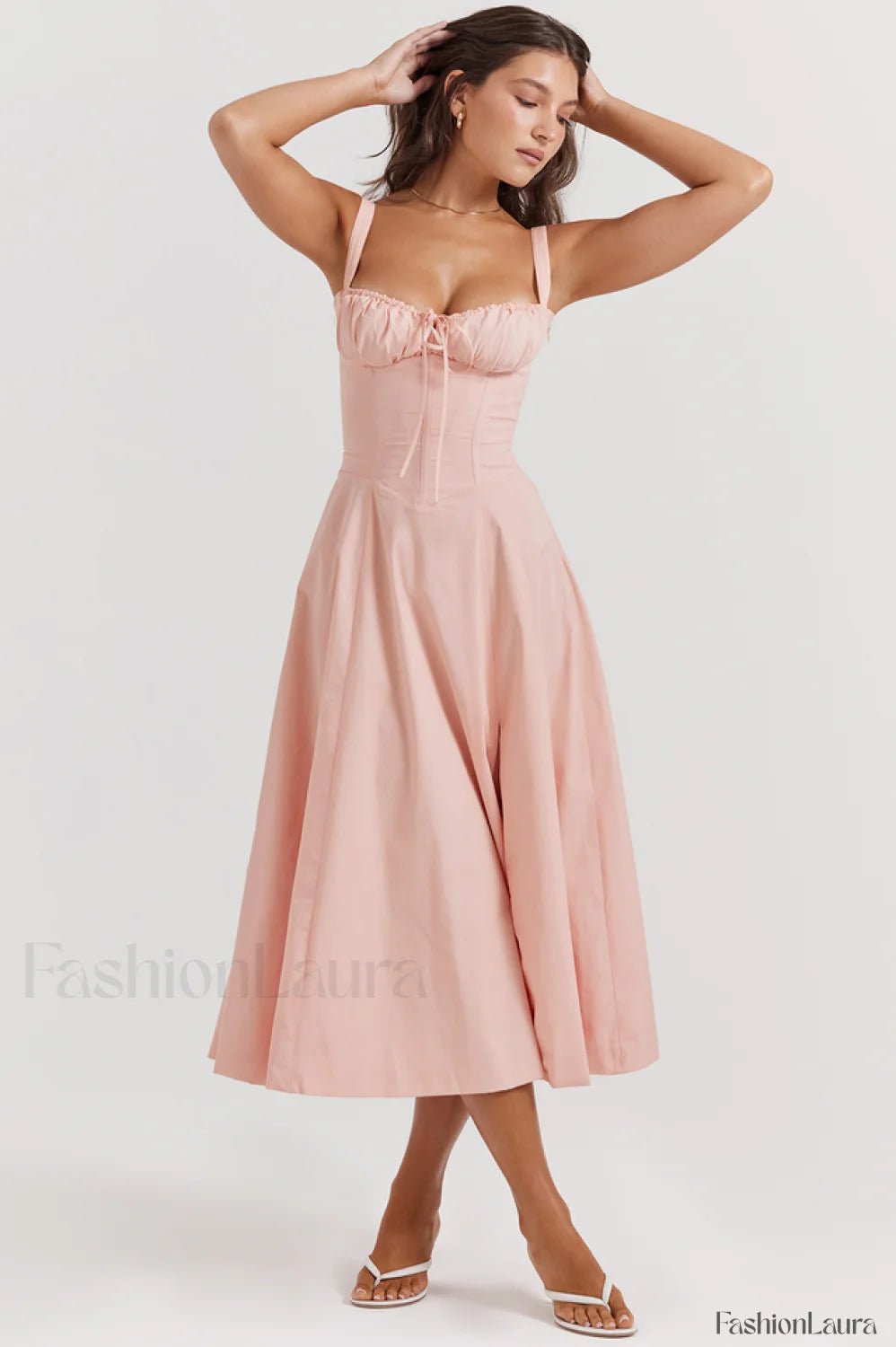 Carmen Pink Stylish Tunic Sundress