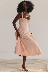 Carmen Pink Stylish Tunic Sundress