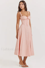 Carmen Pink Stylish Tunic Sundress