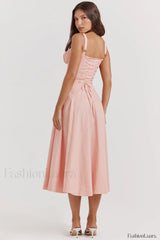 Carmen Pink Stylish Tunic Sundress