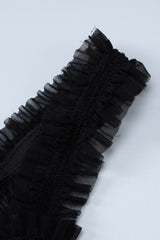 Lace Detail Bow Front Midi Dress