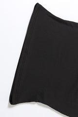 Halter Cut Out Top Slim Fit Straight Leg Pants Set