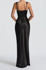 Solid Color Slim Elegant Chic Prom Dress
