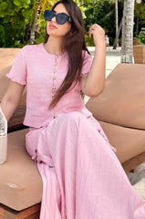 Elegant Knitted Short Sleeve Cropped Cardigan