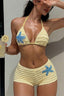 Sequin Starfish Accent Two Piece Swim Set