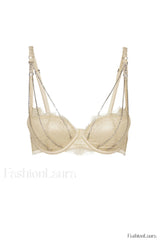 Chain Bra & Charming Underwear Garter Belt Set