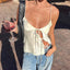 Chic Hollow Party Crop Top APRICOT / S
