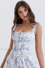 Chicca Blue Stylish Printed Top XS / Blue Print