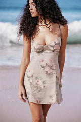 Christian Vintage Stylish Floral Mini Dress