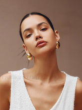 Chunky Teardrop Graceful Statement Earrings Gold / One Size Earrings
