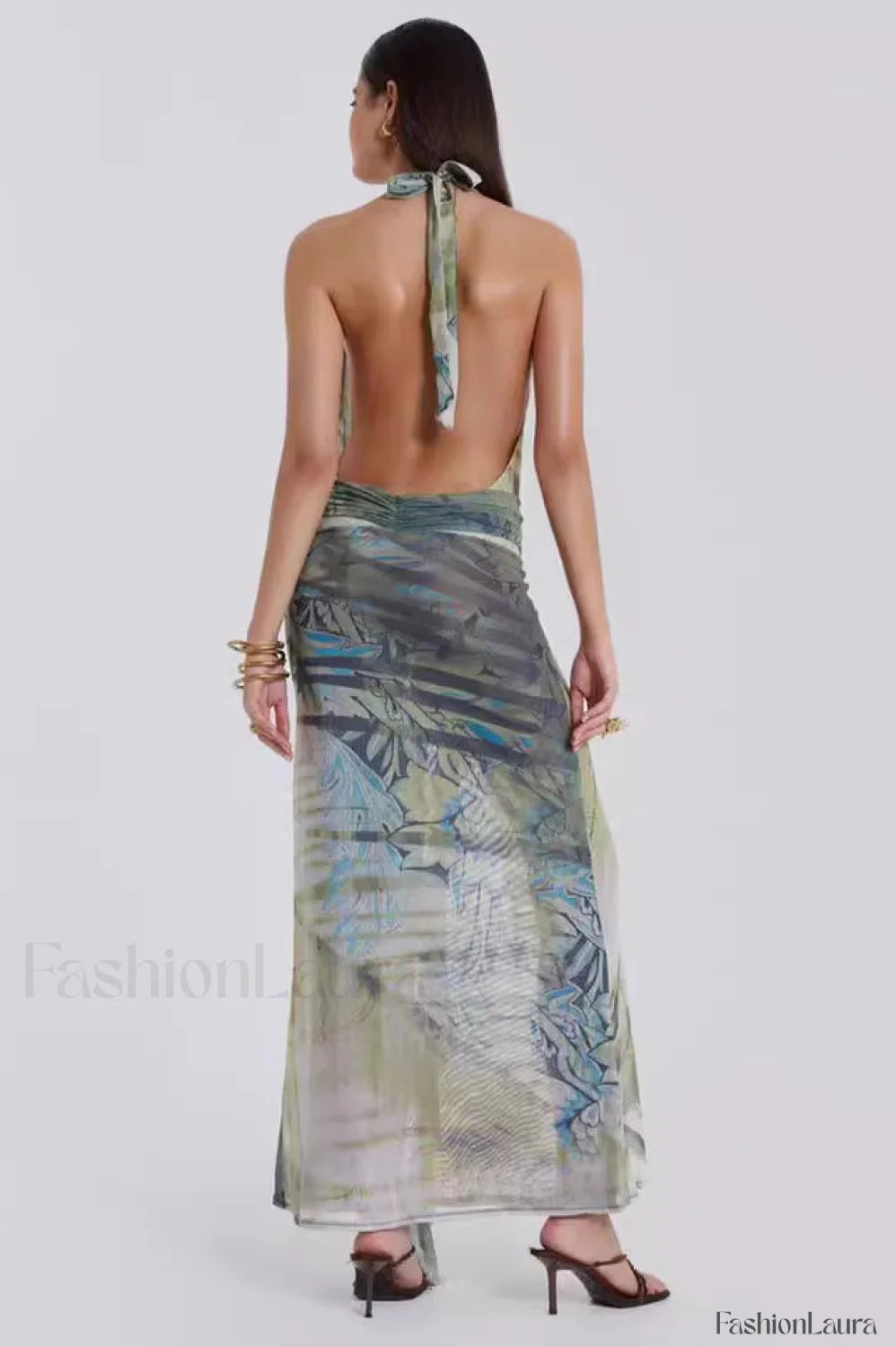 Cindy Plunge Stylish Maxi Dress