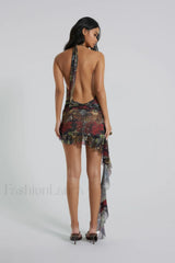 Cindy Plunge Stylish Mini Dress