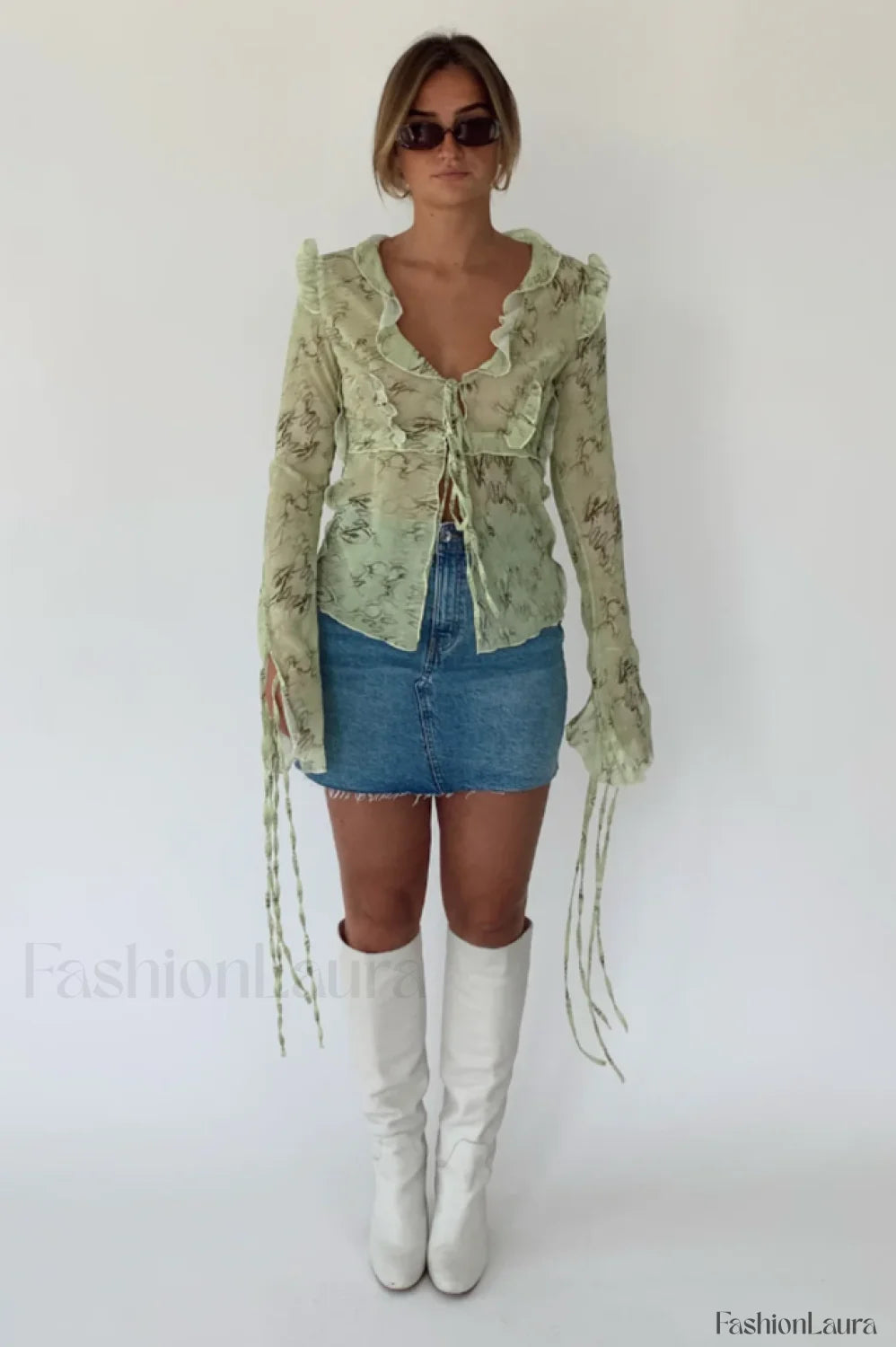 Cobra Blouse Stylish + Skirt Set