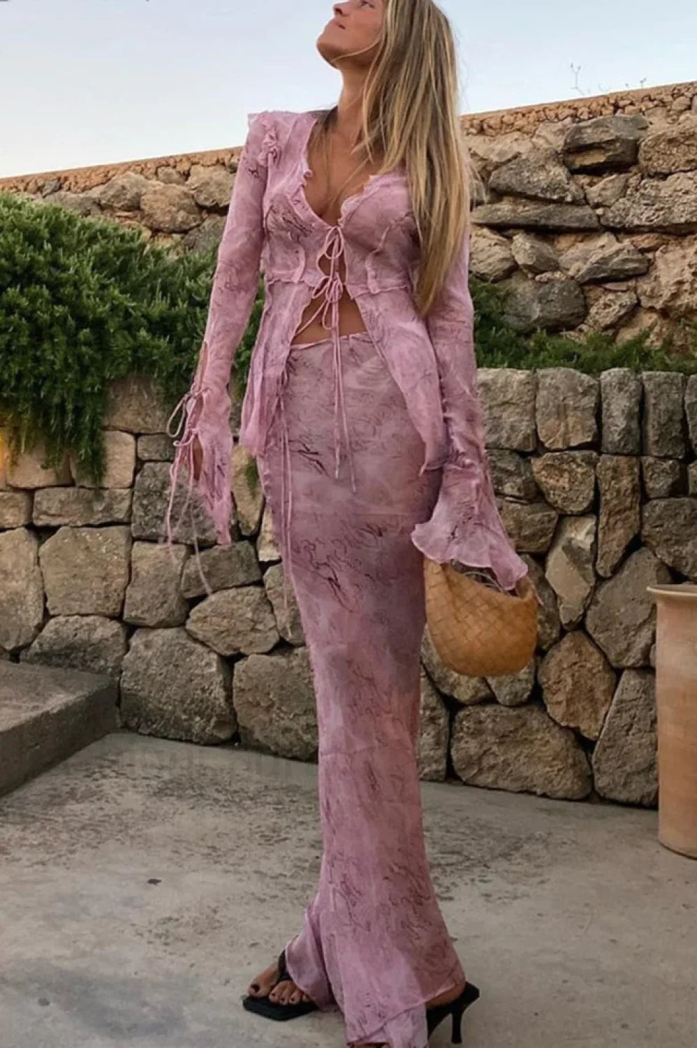 Cobra Blouse Stylish + Skirt Set