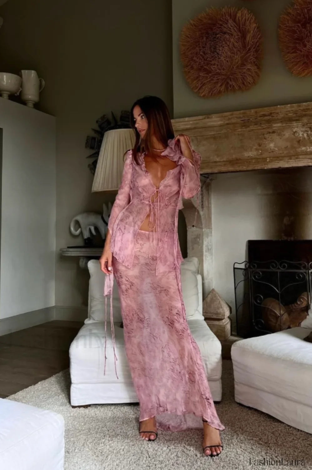 Cobra Blouse Stylish + Skirt Set