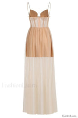 Crystal Embellished Stylish Corset Gown