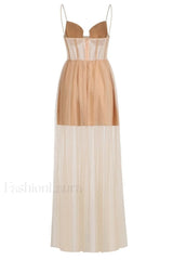 Crystal Embellished Stylish Corset Gown