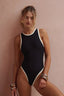 Colorblock Slim Fit One Piece Swimwear