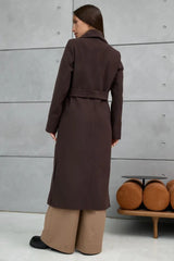 Double Breasted V-Neck Casual Wool Overcoat