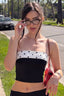 Ruched Polka Dot Strapless Slim Fit Tube Top