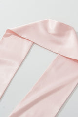 Strapless Scarf Detail Bodycon Sexy Mini Dress