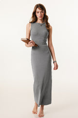 Slim Fitted Knit Tank Sweater Dress