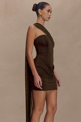 Strapless Ruched Bodycon Mini Party Dress