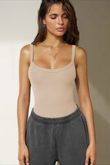 Chic Halter Ribbed Layering Tank Top