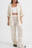 Chic Beach Knit Sun Protection Pants Set