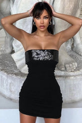 Low Cut Sequin Slip Party Dress