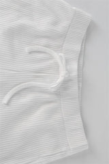 Simple Lace Cami Top Two Piece Shorts Set