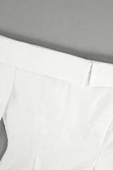 Off Shoulder Boat Neck Blouse