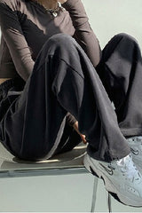Fleece Lined Loose Knit Pants