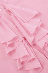 Chiffon Flare Sleeve Blouse