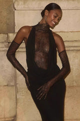 Sexy Cut Out Bodycon Maxi Dress