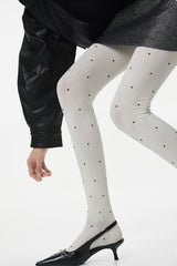 Versatile Moisture Wicking Polka Dot Tights