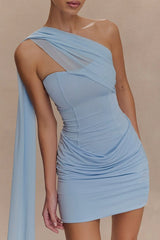 Strapless Ruched Bodycon Mini Party Dress