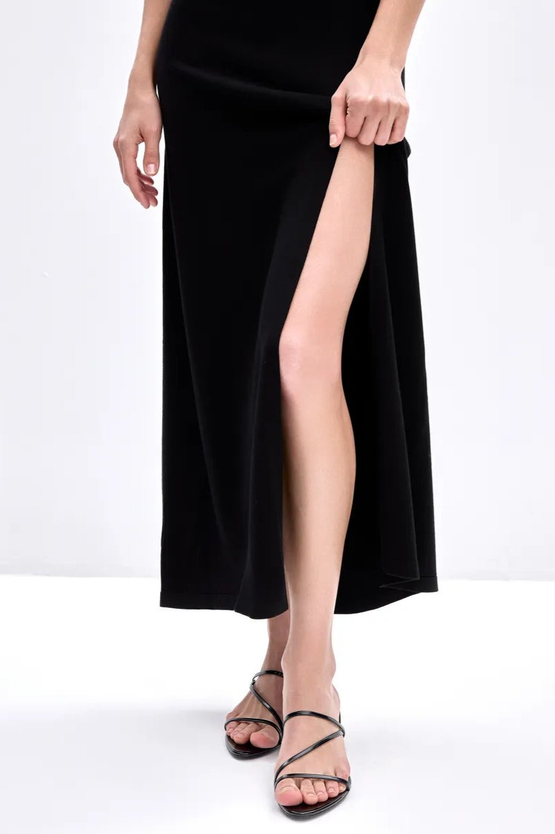 Elegant Knit Sleeveless Sweater Dress