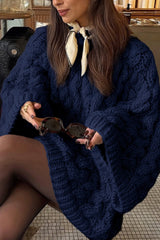 Vacation Style Cable Knit Sweater