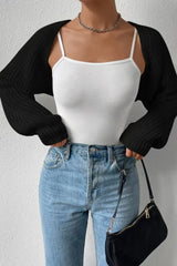 Ribbed Knit Long Sleeve Christmas Cardigan