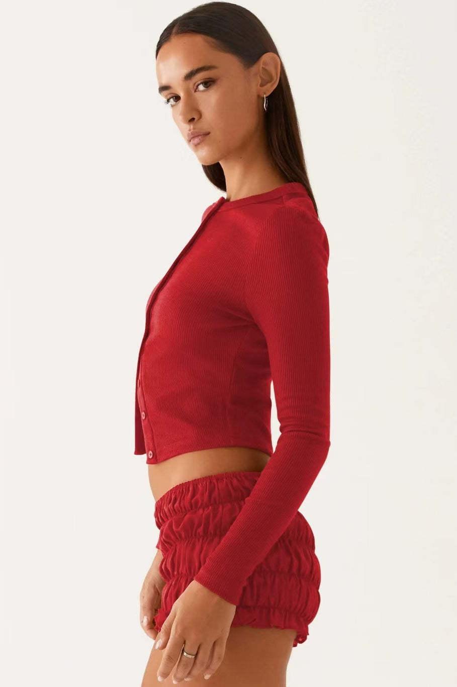 Minimalist Button Cardigan