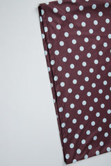 Polka Dot Bandeau Top High Waist Color Block Bodycon Skirt Set