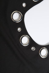 Halter Cut Out Top Slim Fit Straight Leg Pants Set